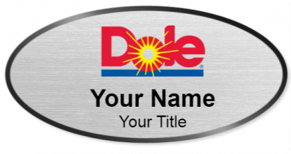 Custom name badges for Dole