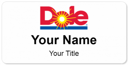 Custom name badges for Dole