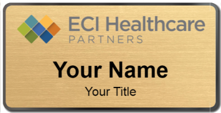 Custom name badges for ECI Healthcare Partners