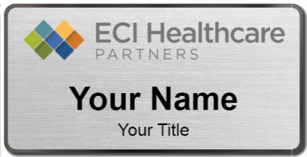 Custom name badges for ECI Healthcare Partners