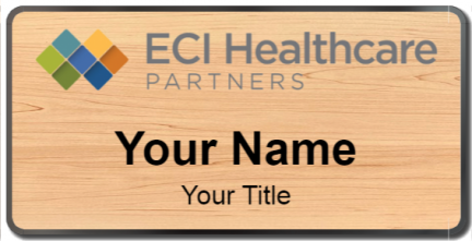 Custom name badges for ECI Healthcare Partners
