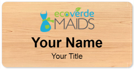Custom name badges for Ecoverde Maids