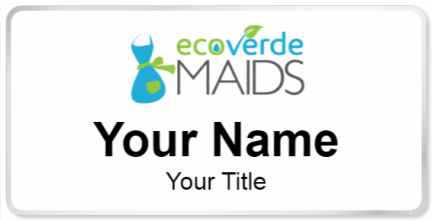 Custom name badges for Ecoverde Maids