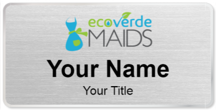 Custom name badges for Ecoverde Maids