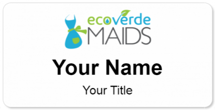 Custom name badges for Ecoverde Maids