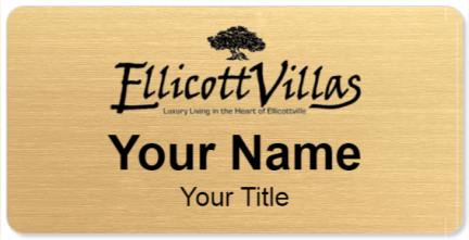 Custom name badges for EllicottVillas