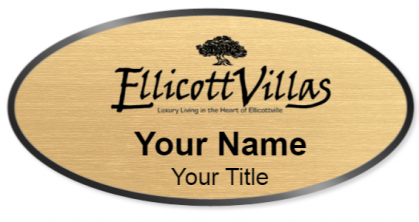 Custom name badges for EllicottVillas