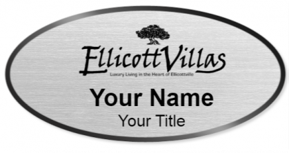 Custom name badges for EllicottVillas