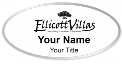 Custom name badges for EllicottVillas