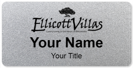 Custom name badges for EllicottVillas