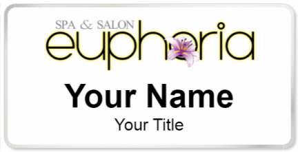 Custom name badges for Euphoria Spa and Salon