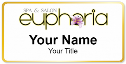 Custom name badges for Euphoria Spa and Salon