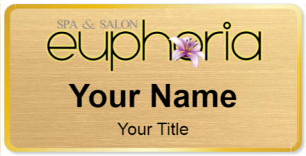 Custom name badges for Euphoria Spa and Salon