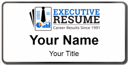 Custom name badges for Executive Resume
