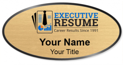 Custom name badges for Executive Resume