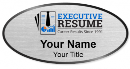 Custom name badges for Executive Resume