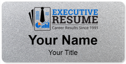 Custom name badges for Executive Resume