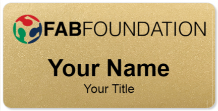Custom name badges for Fab Foundation