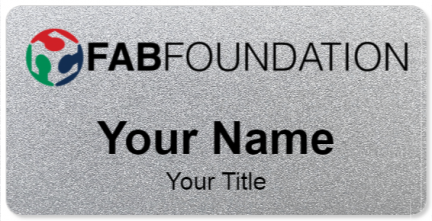 Custom name badges for Fab Foundation