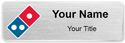 Custom name badges for Dominos Pizza