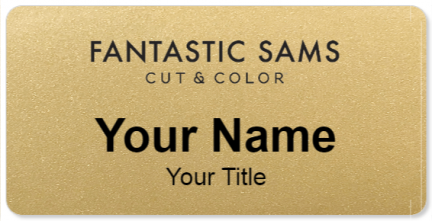 Custom name badges for Fantastic Sams Hair Salon