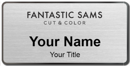 Custom name badges for Fantastic Sams Hair Salon