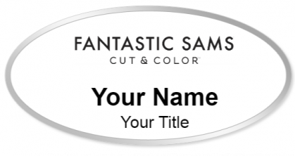 Custom name badges for Fantastic Sams Hair Salon