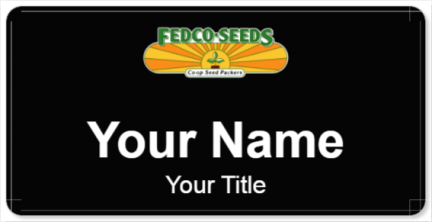 Custom name badges for Fedco Seeds