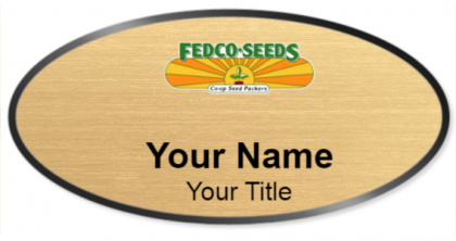Custom name badges for Fedco Seeds