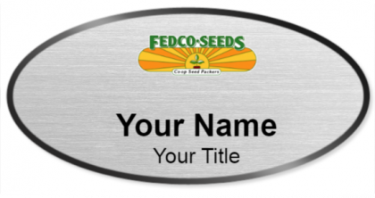 Custom name badges for Fedco Seeds