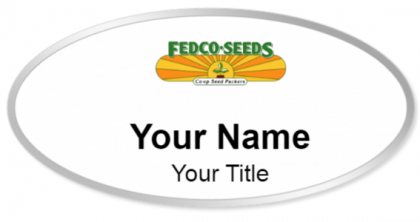 Custom name badges for Fedco Seeds