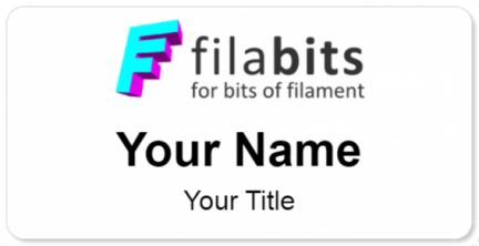 Custom name badges for Filabits