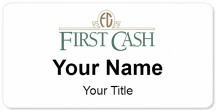 Custom name badges for First Cash