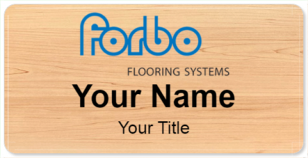 Custom name badges for Forbo Flooring Systems