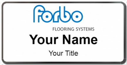 Custom name badges for Forbo Flooring Systems
