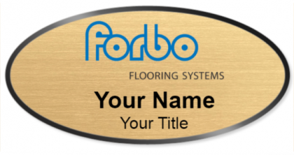Custom name badges for Forbo Flooring Systems