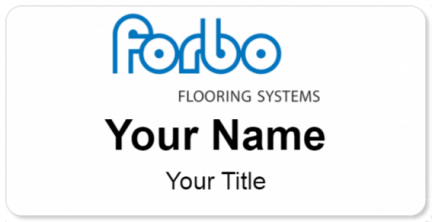 Custom name badges for Forbo Flooring Systems