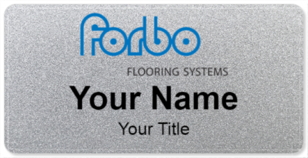 Custom name badges for Forbo Flooring Systems