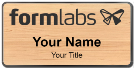 Custom name badges for Formlabs