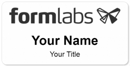 Custom name badges for Formlabs