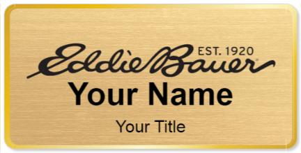 Custom name badges for Eddie Bauer