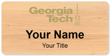 Custom name badges for Georgia Institute of technology