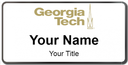 Custom name badges for Georgia Institute of technology