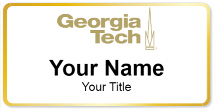 Custom name badges for Georgia Institute of technology