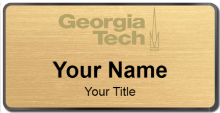 Custom name badges for Georgia Institute of technology