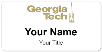 Custom name badges for Georgia Institute of technology