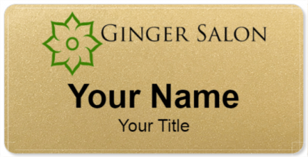 Custom name badges for Ginger Salon