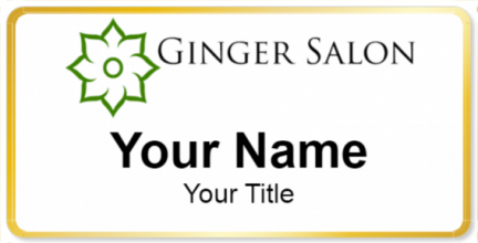 Custom name badges for Ginger Salon