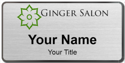 Custom name badges for Ginger Salon