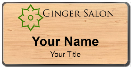 Custom name badges for Ginger Salon